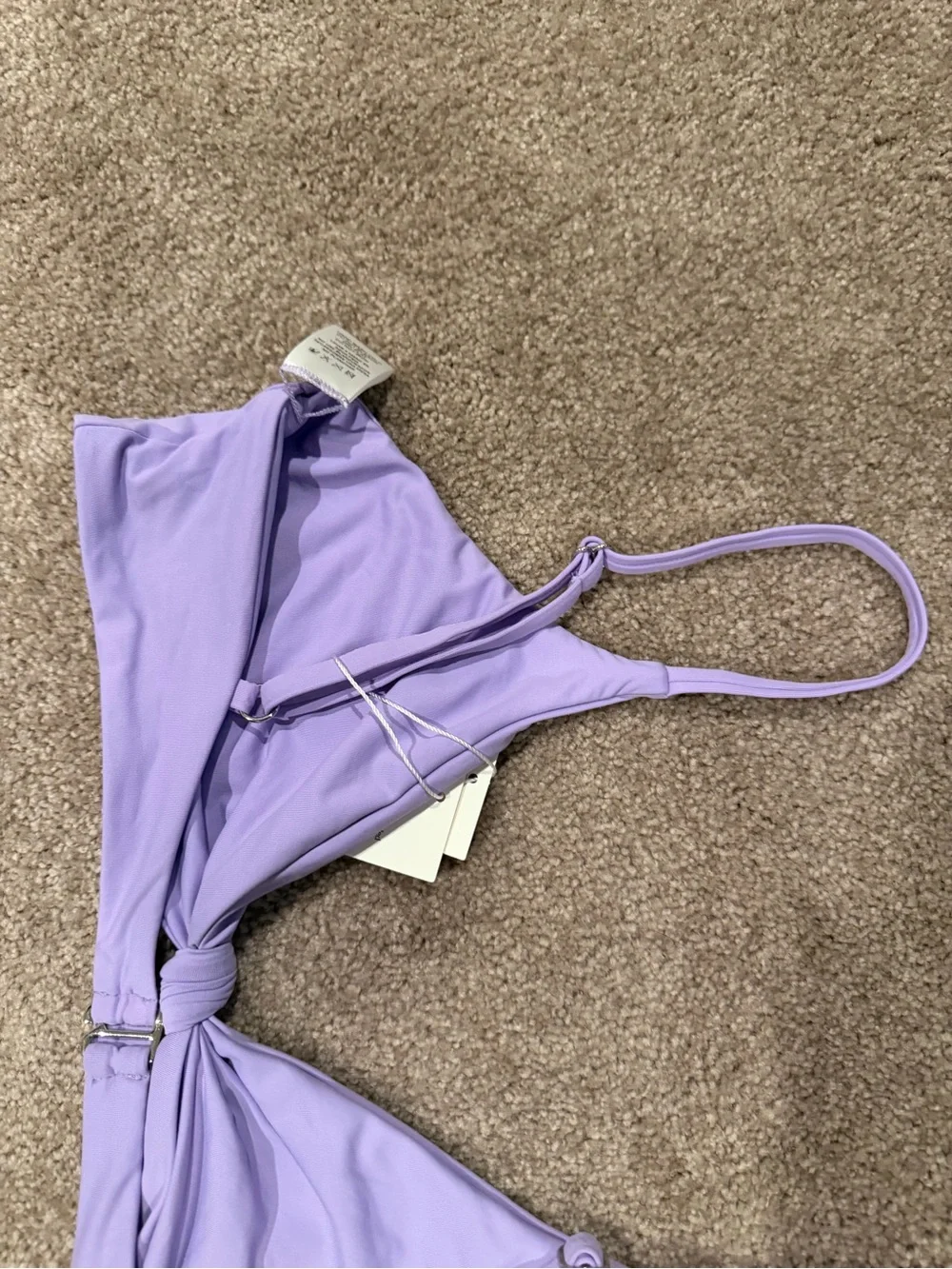 Dippin’ Daisy’s Lavender Bikini Top XL Adjustable Beach NWT